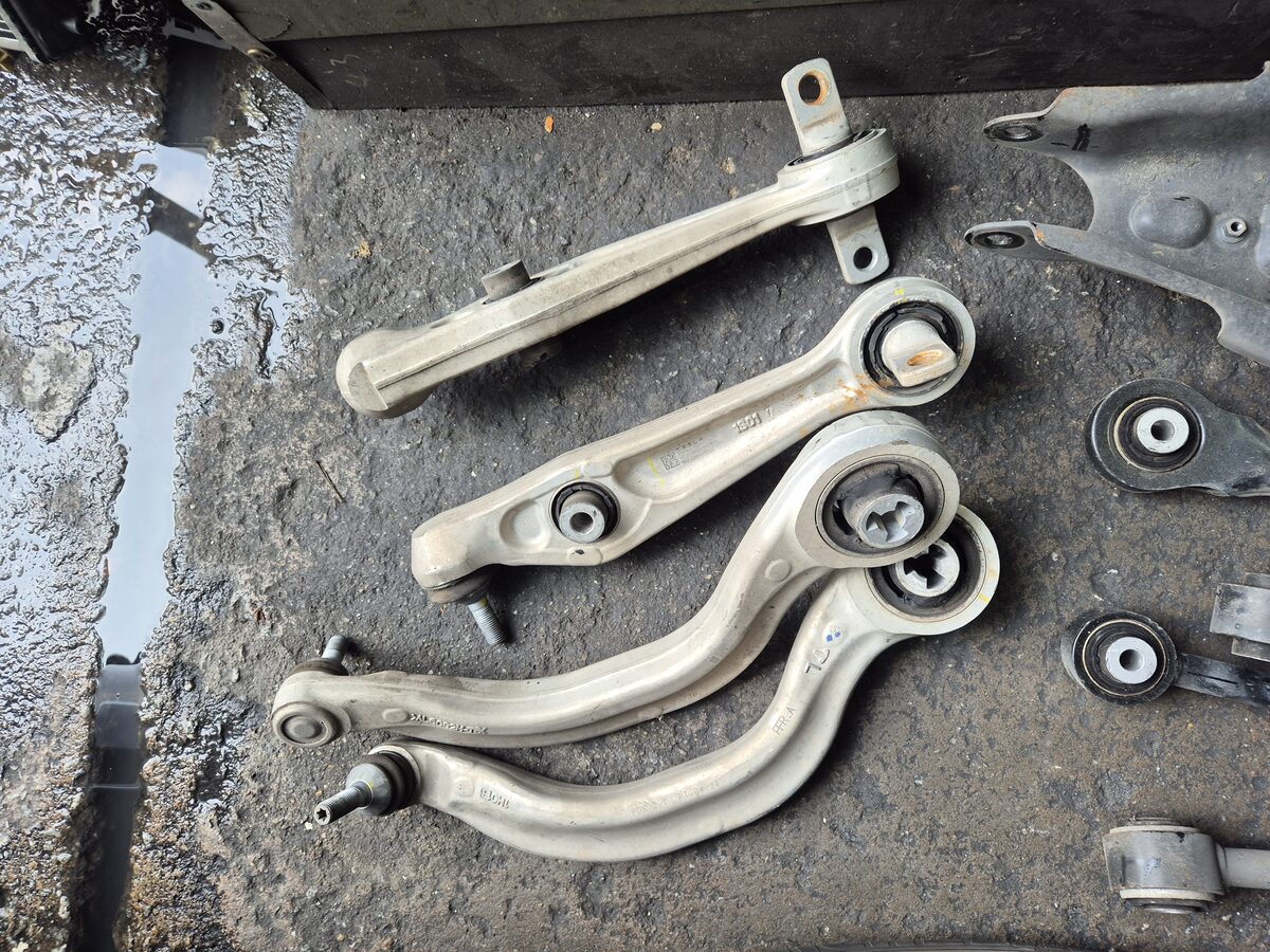 Tesla lower control arm inspection and replacement at Edwin Garage Singapore